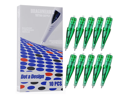 Картриджи для практики DragonHawk Ballpoint for Dotwork Drawing Green