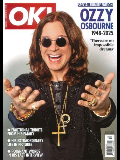 OK! Magazine Issue 1504 Ozzy Osbourne Death 1948-2025 Special Tribute Edition, Intpressshop
