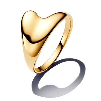 Кольцо Pandora Essence Ассиметричной формы  покрыто желтым золотом (162940C00)