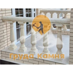 Перила классическая с подперильноком из Акушинского камня