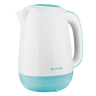 Чайник электрический VITEK VT-7059, белый и голубой