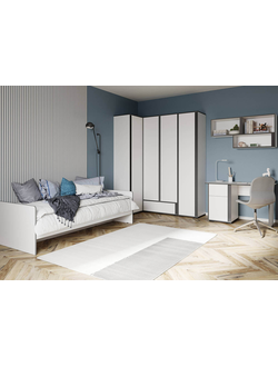 Детская "Асцелла" К2 белый/графит серыйТэкс