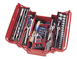 Набор инструментов 88 предметов, универсальный, раскладной ящик KING TONY 902-089MR01