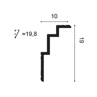 Карниз C392 Steps - 10*19*200см