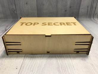 Деревянная шкатулка Top secret