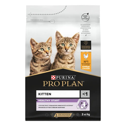 Pro Plan (Про План) Healthy Start сухой корм для котят, а также беременных и кормящих кошек с курицей, 3кг