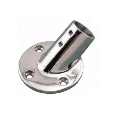 Стакан леерного ограждения с круглым основанием Huifeng Rigging HF-0217 25мм 45° из нержавеющей стали AISI316