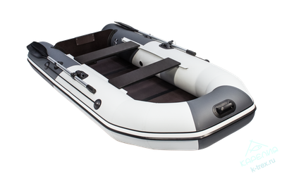 Лодка ПВХ Мастер Лодок Таймень NX2850CKK Слань-книжка киль "Комби" Св.Серый / Графит