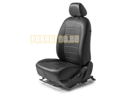 Авточехлы задняя спинка 40/60, рисунок Строчка для Hyundai Creta 2016-2021