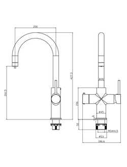 Система мгновенного кипячения воды с газацией и охлаждением 5в1 AQUAHOT MONTBLANC Chrome (хром)