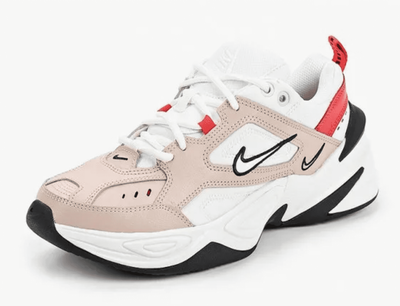 Nike M2K Tekno (Бежевые с белым) Арт1 сбоку
