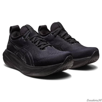 ASICS GEL-Nimbus 25 Black / Pure Silver  Мужские (41-45)