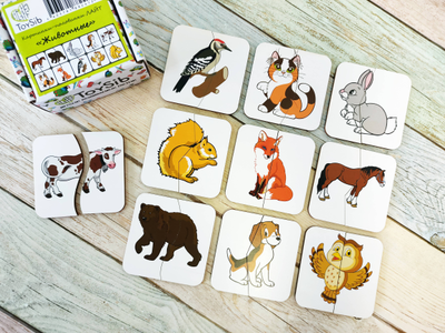 Картинки-половинки ЛАЙТ "Животные"