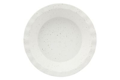 Форма для запекания  круглая, 25 см, молочная в крапинку