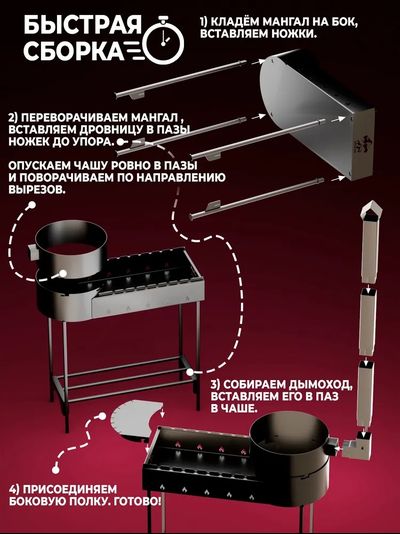 Мангал с Дымоходом