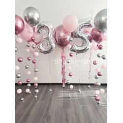 Шары цепочки с пузырями (6 шт), "Milf"