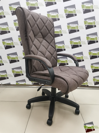 Кресло КР72 (ДЕЛМАР) ТГ ПЛАСТ К01 (ткань Крафт коричневая)