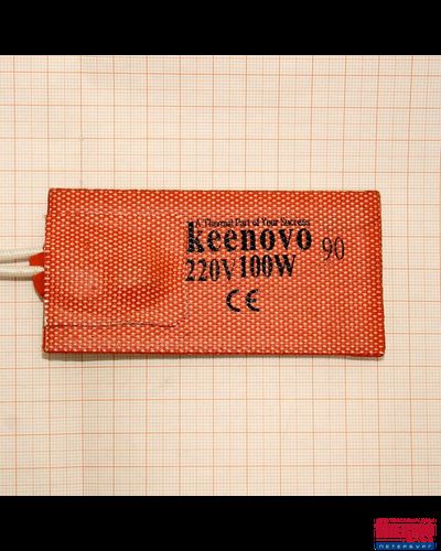 Гибкая нагревающая пластина 100 Вт 220 В (50х100) (терм.90) Keenovo