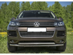 Защита переднего бампера Volkswagen Touareg