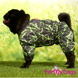 ДОЖДЕВИК ЧЕРНО/ЗЕЛЕНЫЙ НЕОН ДЛЯ МОПСОВ И ФРАНЦУЗОВ