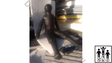 борцовский тренировочный манекен двуногий самбо кожа