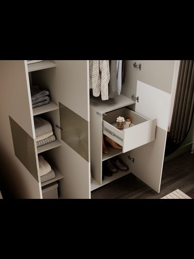 Атлантис шкаф ШК-003 Кашемир / МДФ - матовая Флан GA-06