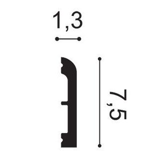 Плинтус гибкий DX183F CASCADE - 7,5*1,3*200см