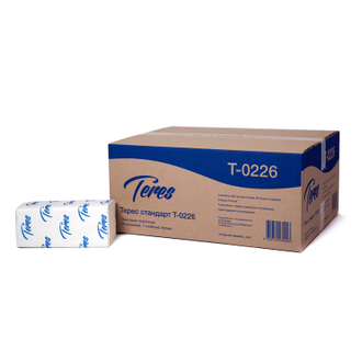 Полотенца бумажные Терес Стандарт 200л, 20пач/кор V-сложения, ения, Т-0226