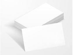 Визитная карточка 4+0, полноцветная, односторонняя, тираж 100 шт.