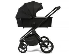 Коляска 2в1 Peppy Monaco Plus, Black (Черный) рама черная