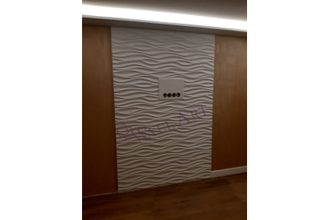 На фото смонтированные панели "Волна Аравийская", г.Москва. Монтаж наш.