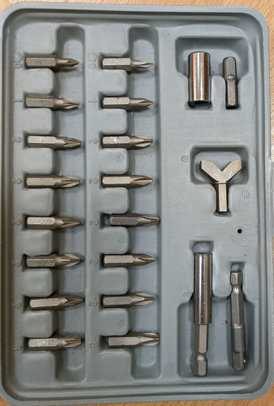 Набор  специальных отверточных бит, насадок и адаптеров , 100 пр.