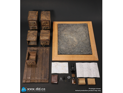 Полевой офицерский стол времен Первой Мировой - Коллекционная ДИОРАМА 1/6 WW1 War Desk Diorama Set (E60062) - DID