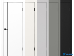 Дверь Оптима Порте экошпон Неаполь 204 молдинг c алюминиевой кромкой купить в Челябинске | КВИРТЕК