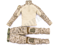 Рубашка и брюки с ремнем тактические 1/6 (E&S 26009R) - EASY&SIMPLE