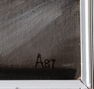 "Натюрморт с чайником" картон масло 1970-е годы