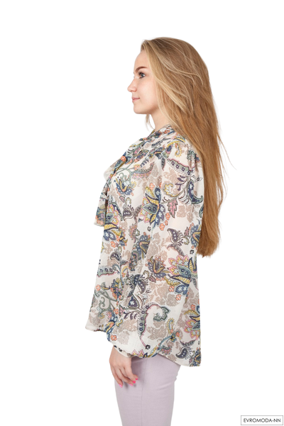 Блузка из вискозного шелка Pretty One 1608 р. 38 / 46 RU (Акция)