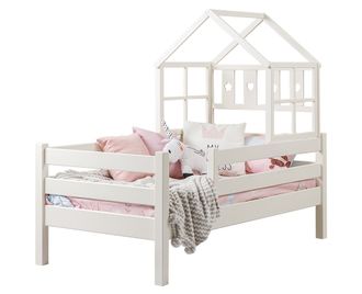 Кровать детская Кидс-25 с домиком из массива сосны 80 х 160/180 см