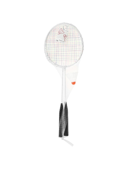 Набор для бадминтона ONLYTOP: 2 ракетки, волан, в сетке, цвета МИКС