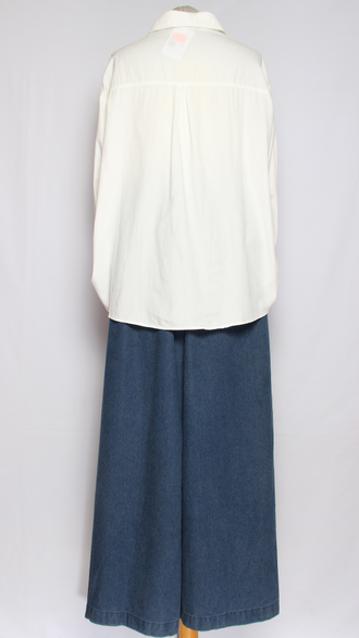 РУБАШКА "В РУБЧИК КАРМАН КЛАПАН" молочная, белая, голубая, розовая, яблоко до р.52