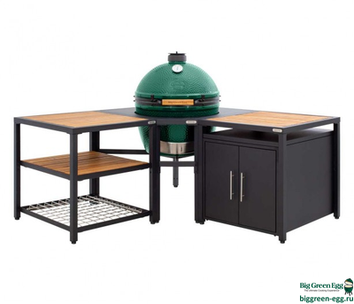 Модуль Big Green Egg угловой, базовый, EGG Frame для гриля L, цвет черный, 128775