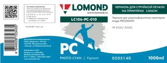 Чернила для широкоформатной печати Lomond LC106-PC-010