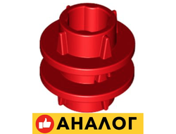 !АНАЛОГ! Technic Driving Ring 2L with 4 Teeth, Red (6539 / 4278957)