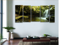 Модульная картина "Красивый водопад"