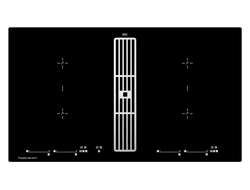 Индукционная варочная панель с вытяжкой Kuppersbusch KMI 9800.0 SR Silver Chrome