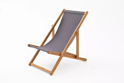 Кресло-шезлонг из акации CAPRI темно-серый