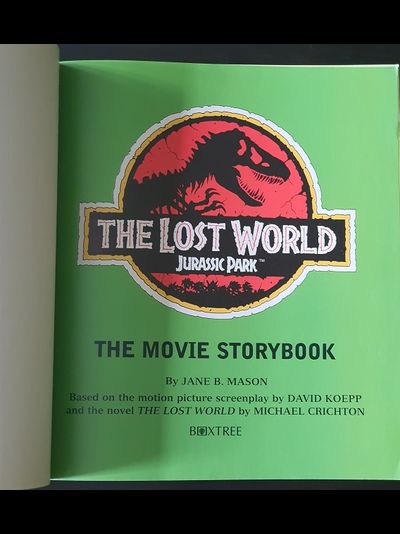 Lost World Jurassic Park The Movie Storybook