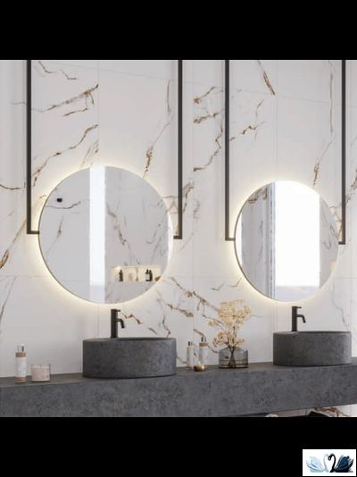 Керамогранит Stellare Ceramica Carrara Bronze 60x60 см белый матовый