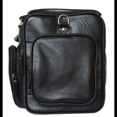 Кожаная дорожная сумка Bufaloro black (арт. 4012-01)