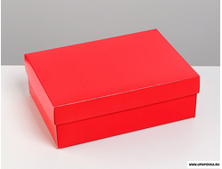 Коробка подарочная «Красная» 21 х 15 х 7 см